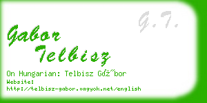 gabor telbisz business card